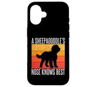 A Sheepadoodle’s Nose Knows Best Sheepadoodle Case for iPhone 16