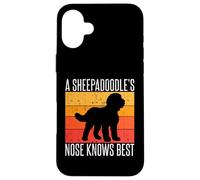 A Sheepadoodle’s Nose Knows Best Sheepadoodle Case for iPhone 16 Plus