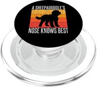 A Sheepadoodle’s Nose Knows Best Sheepadoodle PopSockets PopGrip for MagSafe