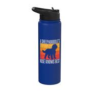 A Sheepadoodle’s Nose Knows Best Sheepadoodle Stainless Steel Insulated Water Bottle