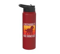 A Sheepadoodle’s Nose Knows Best Sheepadoodle Stainless Steel Insulated Water Bottle