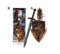 ( A (shield+sword+Armor)) Knight's Sword And Shield Set - Medieval War Toy Role Play Kids Battle