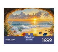 A Shoal of Fish in Mudflat Jigsaw Puzzles for Adults Interesting Puzzle Game 1000 Piece Impossible Puzzle Home Decoration Gifts 52x38cm/1000pcs