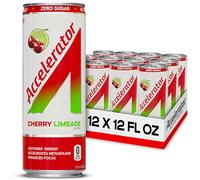 A SHOC Accelerator Cherry Limeade, 12-Fluid Ounce Can, Performance Energy, Sugar Free, Natural Ingredients, Pack of 12
