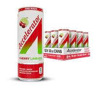 A SHOC Accelerator Cherry Limeade, 12-Fluid Ounce Can, Performance Energy, Sugar Free, Natural Ingredients, Pack of 12