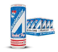 A SHOC Accelerator Rocket Pop, 12-Fluid Ounce Can, Athlete Approved Energy, Zero Sugar, Natural Ingredients, Pack of 12