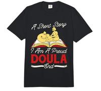 A Short Story I Am A Proud Doula End Delivery Nurse Doula Comfort Colors Adult Heavyweight T-Shirt