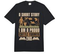 A Short Story I Am A Proud Farm Animals Lover Cattle Farmer Comfort Colors Adult Heavyweight T-Shirt