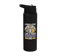 A Short Story I Am A Proud Nordic Viking Warrior Valkyries Stainless Steel Insulated Water Bottle