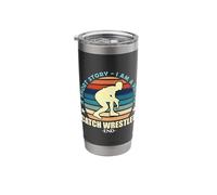 A Short Story I Am A Proud Wrestling Sport Catch Wrestler Stainless Steel Insulated Tumbler