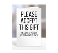 A sign of hope in your healing journey, card, gifts for men, women, to say thank you, presents for christmas, birthday, funny, silly, joke, gag, humour, A5-246_131