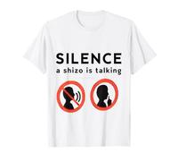 A Silence A Schizo is Talking Funny Meme Sigma Design T-Shirt