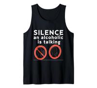 A Silence A Schizo is Talking Funny Meme Sigma Design Tank Top