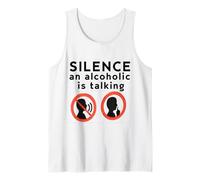 A Silence A Schizo is Talking Funny Meme Sigma Design Tank Top