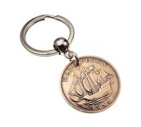 A Silver Dream 1946 Half Penny Coin Keyring