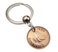 A Silver Dream 1950 Farthing Coin Keyring
