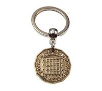 A Silver Dream 1955 Brass Threepence Coin Keyring 70th Birthday Anniversary Retirement His Hers Men Women