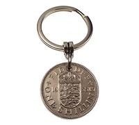 A Silver Dream 1955 English Shilling Coin Keyring