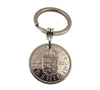 A Silver Dream 1962 English Shilling Coin Keyring