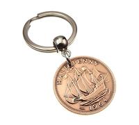 A Silver Dream 1964 British Half Penny Coin Keyring