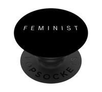 A simple stylish design that says the word FEMINIST PopSockets Adhesive PopGrip