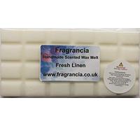 A Single Handmade Highly Scented Wax Melt Bar (Fragrances A - M) (Fresh Linen)