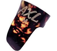 A single medium sized plastic finger pick