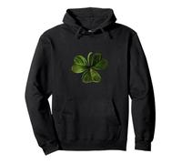 A Single Three-Leaf Clover Cut Out Pullover Hoodie