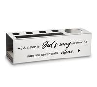 A Sister is God's Way of Making Sure We Never Walk Alone Sisters Friends Stainless Steel Pencil Pen Holders ASB85