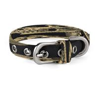 A Skeleton with Burning Cigarette Pet Collar, Adjustable Dog Collars with Buckle Stainless Steel D-Ring, Comfortable Collar for Small Medium Dogs and Cats