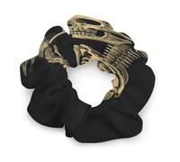 A Skeleton with Burning Cigarette Satin Scrunchies Elastic Hair Bands Exquisite Soft Jumbo Scrunchy Thick Fashion Hair Ties Cute Satin Hair Scrunchies for Women Hair Accessories Gift