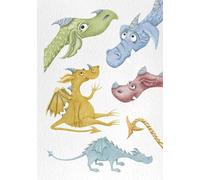 A Sketchbook of Dragons - Volume 1: 7"x10" Dragon Sketchbook / Notebook / Journal / Planner / Memobook / Scrapbook; with 50 Hand Drawn Dragon Illustrations