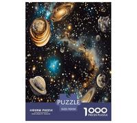 A Sky Full of Galaxies Jigsaw Puzzles Puzzle for Adults Kids. 1000 Pieces Whimsical Challenge Toy Educational Games Home Decoration for Adults& Kids Age 14 Years Up 70x50cm/1000pcs