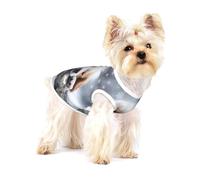 A Sleeping dog Full Print Cotton Pet Vest S Dog Cat Clothes Soft Elastic Breathable Pullover Pet