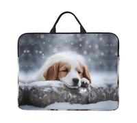 A Sleeping Dog Laptop Bag 14 in Durable Computer Carrying Case for Most Laptops and Ipads Shock Resistant Slim Sleeve