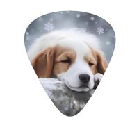 A Sleeping dog Wear-resistant guitar picks for guitar, bass, electric guitar, ukulele, thin, medium, heavy, 12-piece guitar picks