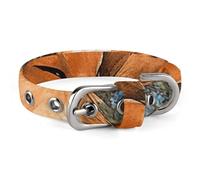 A Sleeping Fox Pet Collar Oxford Adjustable Safety Dog Collars Cute Outdoor Training Pet Collars Easy Clean Floral Print Puppy Collar for City Pet Owners