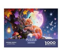 A Sleeping Little Fox Jigsaw Puzzles for Adults Kids Interesting Puzzles 1000 Piece Educational Games for Adults Gifts 70x50cm/1000pcs