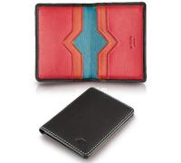 A-SLIM Bifold Leather Wallet Card Holder | Slim Bifold Wallet for Men | RFID Blocking Card Holder | Compact Design for Men’s & Women’s Wallet | Doku (Vivid)