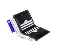 A-SLIM Chikara Smart RFID Wallet for Men - Slim Leather Card Holder with Scannable Back Slot for Payments - Holds 9 Cards & Cash