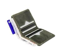 A-SLIM Chikara Smart RFID Wallet for Men - Slim Leather Card Holder with Scannable Back Slot for Payments - Holds 9 Cards & Cash