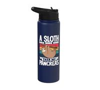 A Sloth Does More Work Than My Pancreas Stainless Steel Insulated Water Bottle