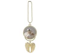 A Small Reed Frog Car Pendant, Rear View Mirror Hanging Ornament, Auto Decor for Rearview Mirror, Keychain Golden-Style