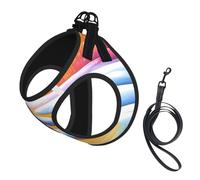 A Small River in The Forest Dog Harness - Equipped with Reflective Straps and Quick Release Buckles - Suitable for Small Cats and Dogs
