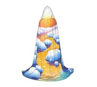 A small river in the forest Halloween Costume Wizard Cloaks for Kids,Perfect for Halloween Costumes and Role Play,Three Sizes
