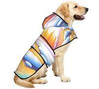 A Small River In The Forest Waterproof Dog Raincoat And Rain Jacket For Small Medium Large Dogs With Reflective Stripes And Adjustable Belly Strap