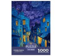 A Small Town Puzzles 1000 Piece for Adults Kids Jigsaw Puzzles Impossible Puzzle Educational Game Home Decoration 38x26cm/1000pcs