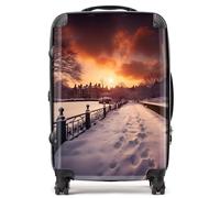 A Snowy Walk in London Suitcase - Lightweight Hard Case, TSA Lock, 4 Spinner Wheels