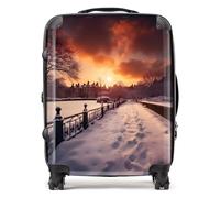 A Snowy Walk in London Suitcase - Lightweight Hard Case, TSA Lock, 4 Spinner Wheels