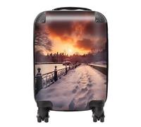 A Snowy Walk in London Suitcase - Lightweight Hard Case, TSA Lock, 4 Spinner Wheels